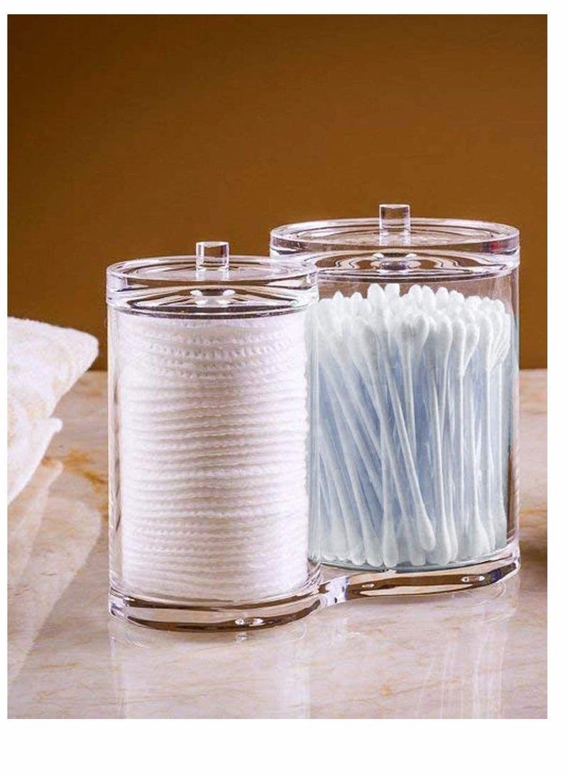 Y&D Cotton Swab Box Holders 2 in 1 Qtip and Acrylic Container for Ball,Cotton Swab,Q-Tips,Cotton Rounds Storage  - Image 5