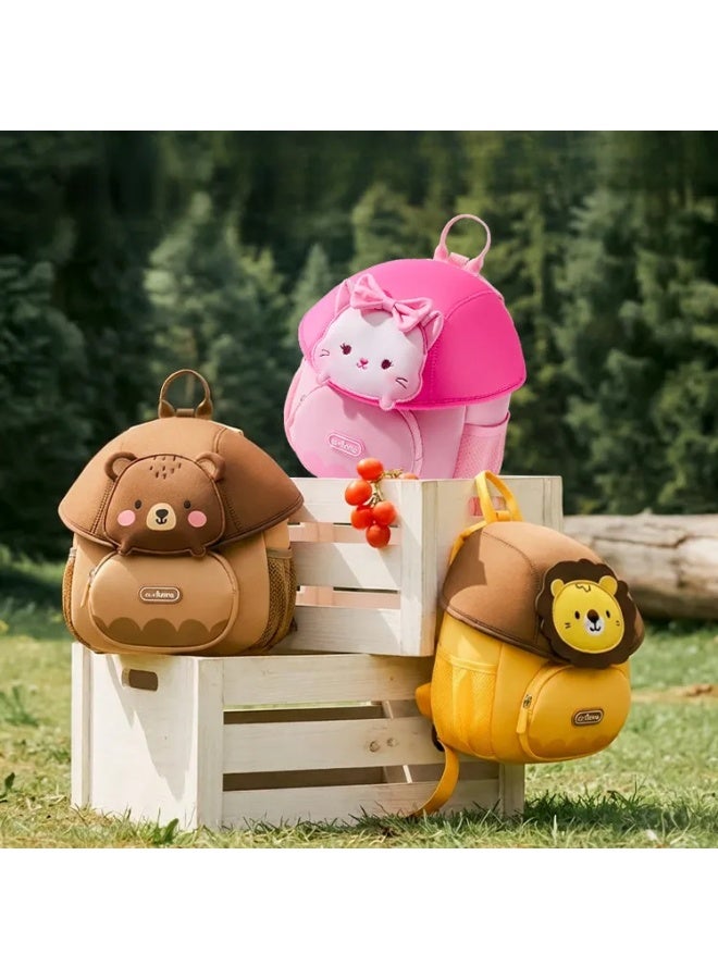 Girls School Backpack Rabbit 2-4 Years Anti-Lost Leash Waterproof Lightweight Spine-Protective Wear-Resistant Breathable School Supplies - Image 3