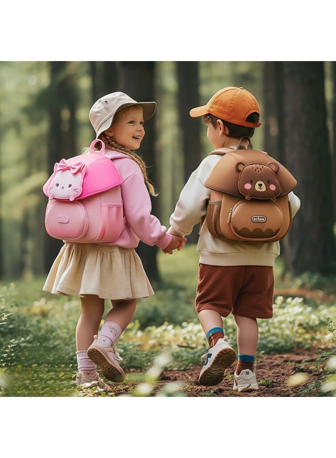 Girls School Backpack Rabbit 2-4 Years Anti-Lost Leash Waterproof Lightweight Spine-Protective Wear-Resistant Breathable School Supplies - Image 2