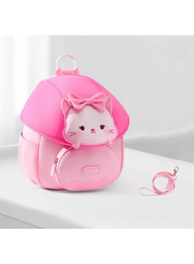 Girls School Backpack Rabbit 2-4 Years Anti-Lost Leash Waterproof Lightweight Spine-Protective Wear-Resistant Breathable School Supplies - Image 1