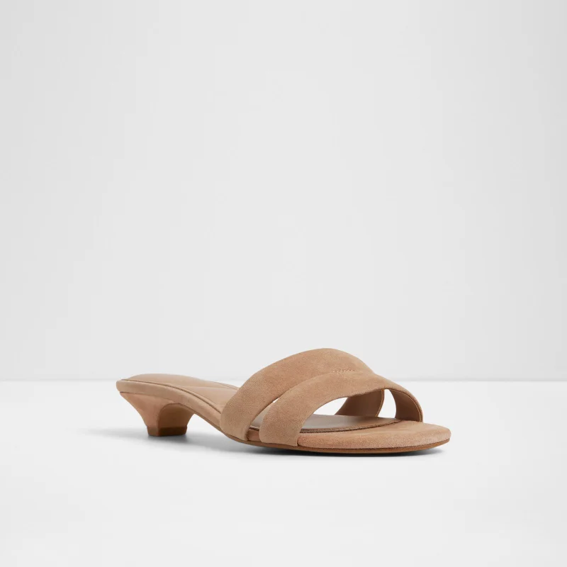 ALDO  SCARLETTA Textured Low Heel Sandals for Women | Best Price UAE