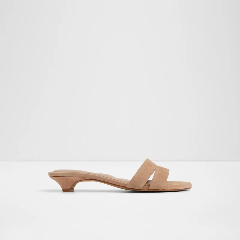 SCARLETTA Textured Low Heel Sandals