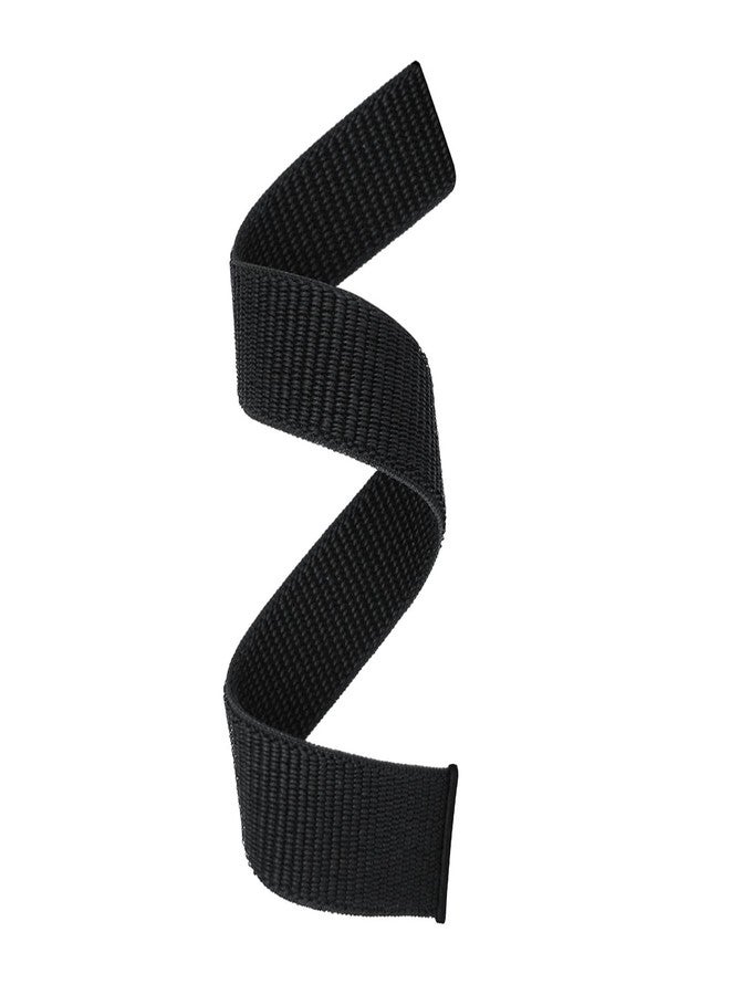 Abanen Hook and Loop Quick Dry 20mm Watch Band for Garmin Fenix 8 43mm / epix Pro 42mm / Fenix 7S/6S/5S, Woven Nylon Ultralight Sport Wristband Strap for Instinct 2S / Instinct E 40mm (Black) - Image 1