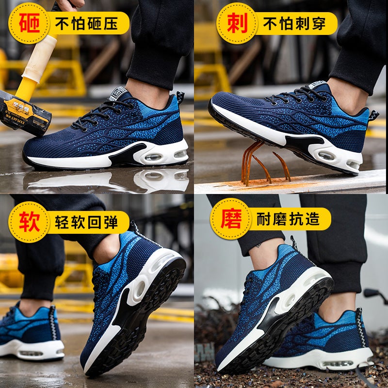Labor Protection Shoes For Men, Anti-Smash And Anti-Puncture Safety Shoes, Work Shoes For Women, Protective Shoes, Durable, Non-Slip, Wear-Resistant, Lightweight - Image 4