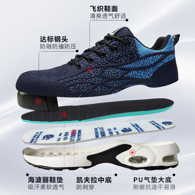 Labor Protection Shoes For Men, Anti-Smash And Anti-Puncture Safety Shoes, Work Shoes For Women, Protective Shoes, Durable, Non-Slip, Wear-Resistant, Lightweight - Image 3