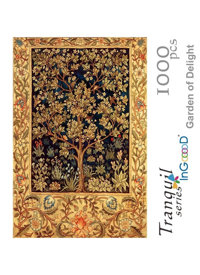 Ingooood Ingooood- Jigsaw Puzzles 1000 Pieces for Adult- Tranquil Series- Garden of Delight_IG-0363 Entertainment Wooden Puzzles Toys  - Image 1