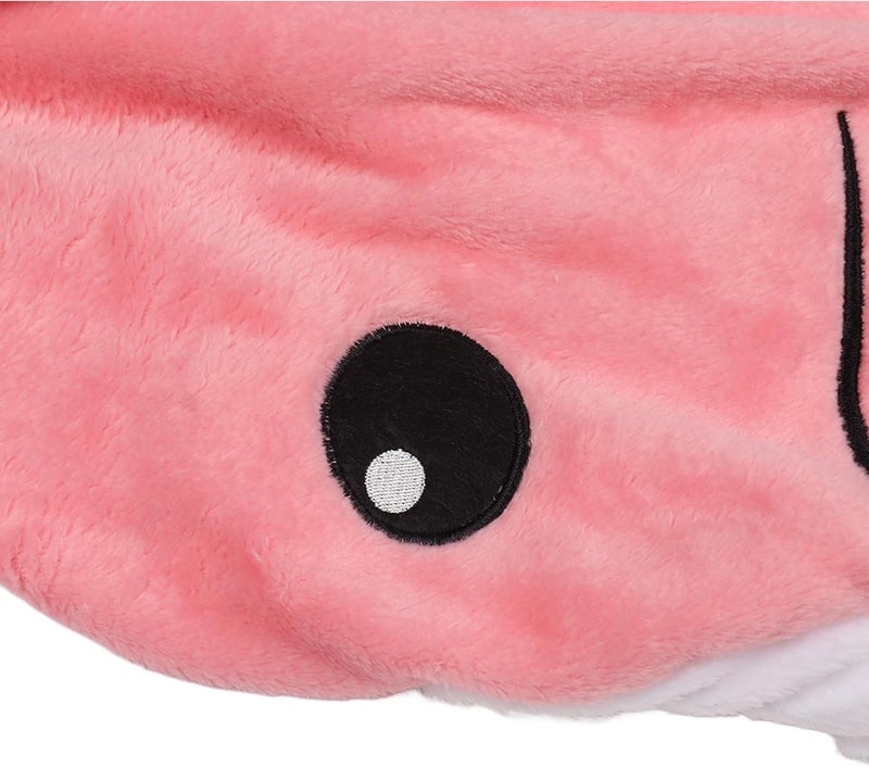 Wearable Adult Hoodie Blanket, Super Soft Flannel, Cozy Pink, Full Body Coverage - Unique Shape, Lightweight Warmth, Perfect for Movie Nights and Role Playing (170cm) - Image 3