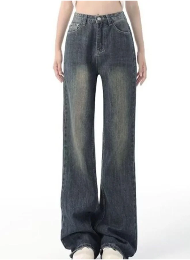 يونيكي Blue Bootcut High-Rise Light Fade Jeans