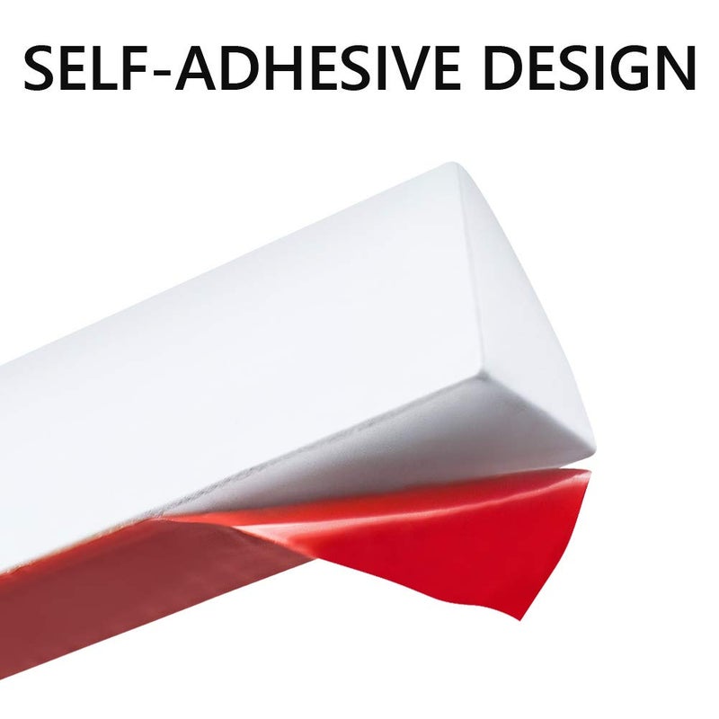 Duzzy 59 Inch Flexible Quarter Round Molding Silicone Rubber Peel And Stick Shower Water Barrier Suitable For The Shower Corner Or Kitchen Countertop Sink And Cooktop - Image 5