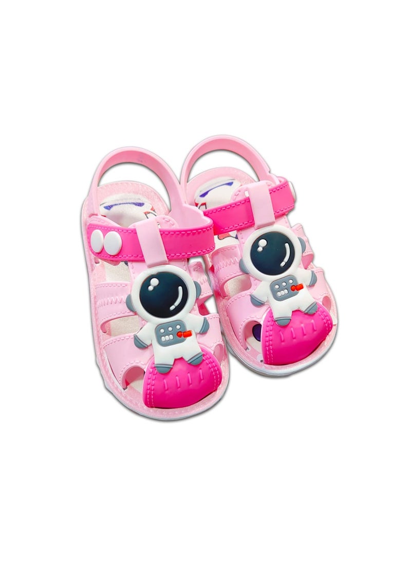 Kids Silicon Sandal With Two Level Push To Close Sandal