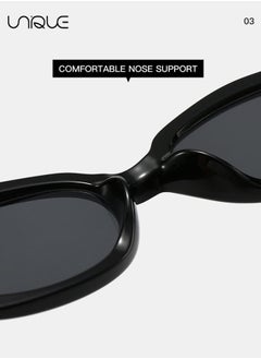 Unique Sun Glasses - Cat-eye Sun Glasses - Small-frame Sun Glasses - Vintage Sun Glasses - UV protection Sun Glasses - Fashion Sun Glasses Men's & Women's  - Image 5