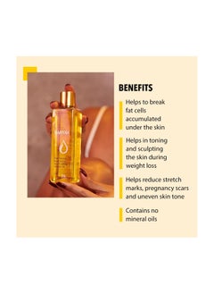 NAMYAA Namyaa Natural Science Body Toning/Sculpting Wonder Oil For Scars/Stretch Mark/Ageing/Uneven Skin Tone/Firming/Nourishment, 200 ml  - Image 3
