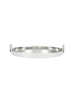 Dallaty Round Serving Tray Silver Finish 36*36*6.5 cm  - Image 2