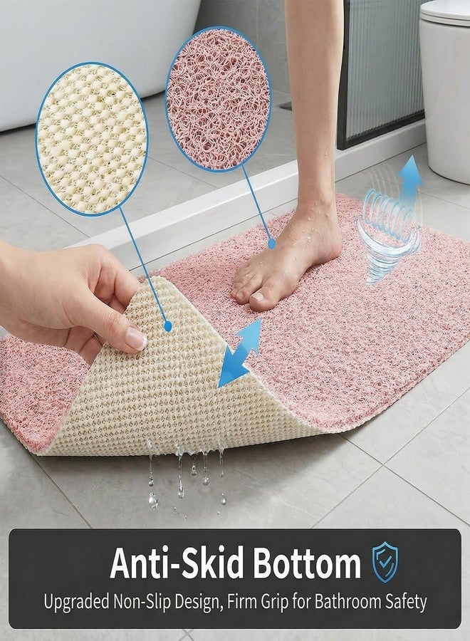 BLESWIN Square Shower Mat Non Slip, 24 x 24 Inch PVC Loofah Bath Mat for Wet Area, Soft Comfortable Bath Mats for Bathroom, Foot Scrubber Anti Slip Shower Mats, Quick Drying - Image 5