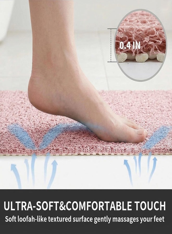 BLESWIN Square Shower Mat Non Slip, 24 x 24 Inch PVC Loofah Bath Mat for Wet Area, Soft Comfortable Bath Mats for Bathroom, Foot Scrubber Anti Slip Shower Mats, Quick Drying - Image 3
