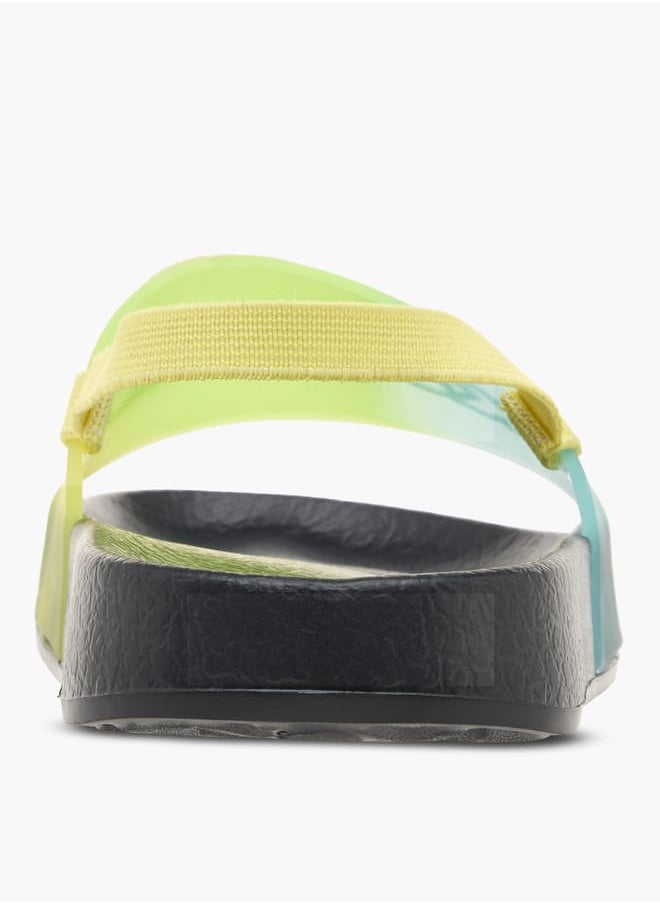 Kappa Boys Logo Detail Slides With Elastic Strap  - Image 4