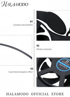 HALAMODO Laptop Cooling Stand with 2 Fans Gaming Cooler Pad Powerful Rapid Action Laptop Cooler Portable Ventilador Para Laptop Ultra Slim Notebook Radiator  - Image 3