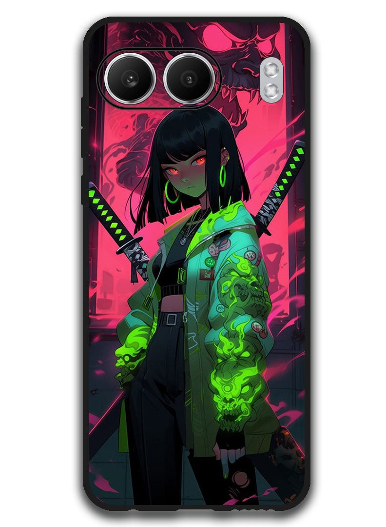 Theodor Protective Case Anti Scratch Shock Proof Bumper Cover For OnePlus Nord 4 Japanese Girl - Image 1