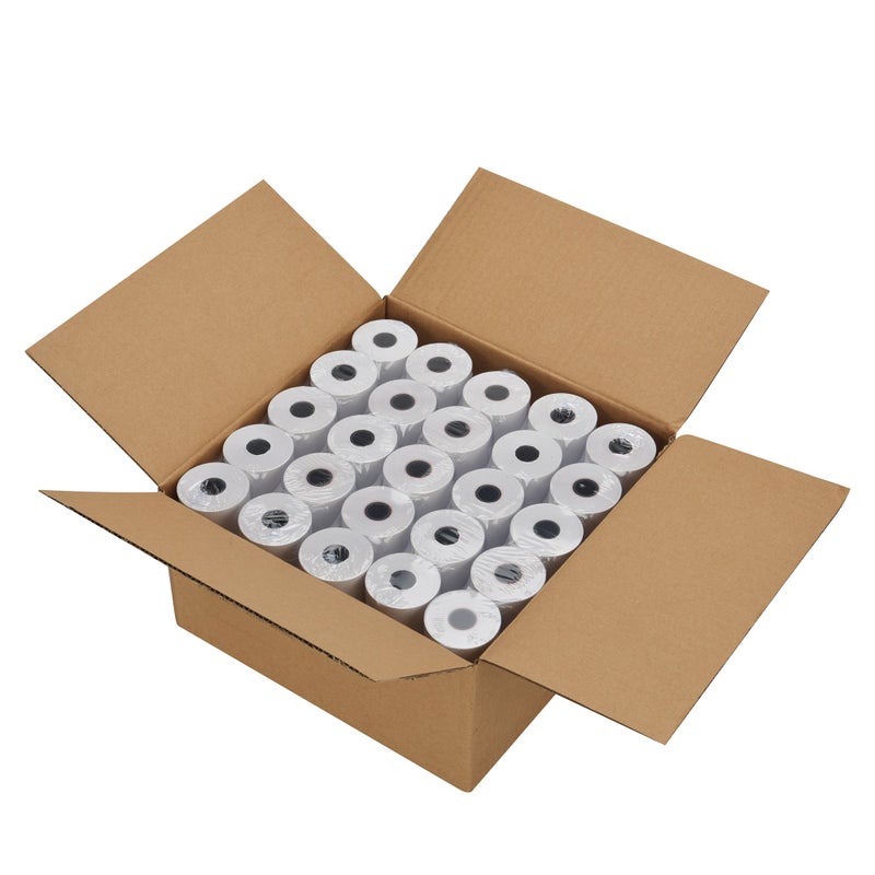 FungLam Thermal Receipt Paper POS Cash Register Paper Rolls 2 1/4" x 50' (50 Rolls) - Image 1