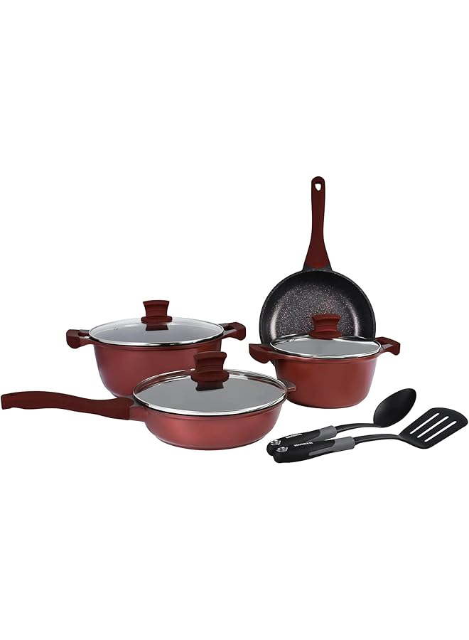 Winsor Cast Alum. Granite N/S 9Pc Set   Burgundy Wr6004 - Image 1