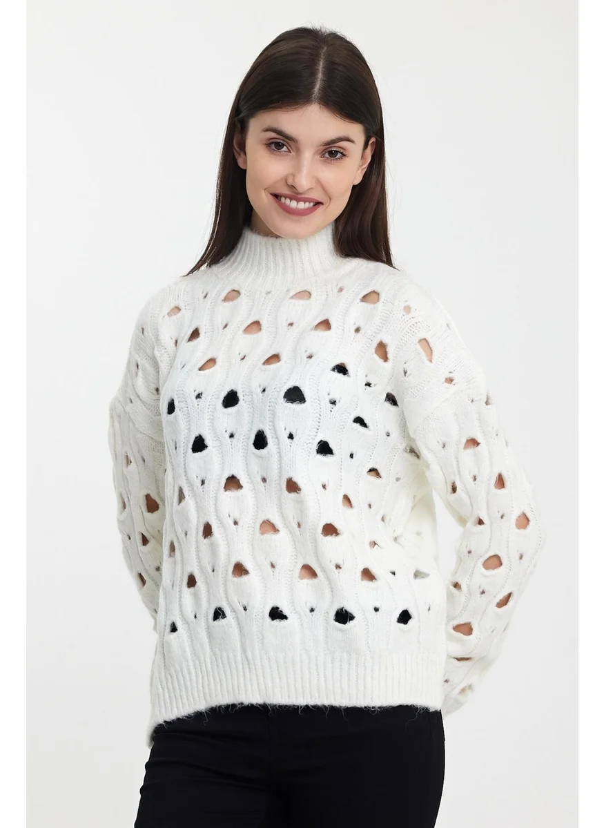 الكسندرجاردي Alexandergardı Hole Knitwear SWEATER (A92423-S)