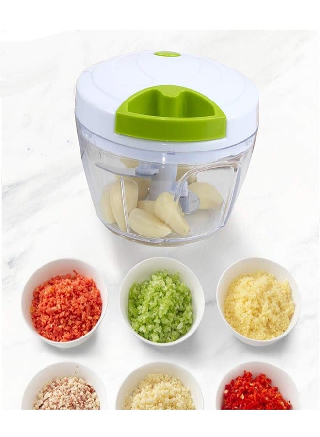 إيه تي إم قطاعة سهلة الدوران، مفرمة يدوية للخضروات والفواكه مع آلية سحب يدوية - Image 2