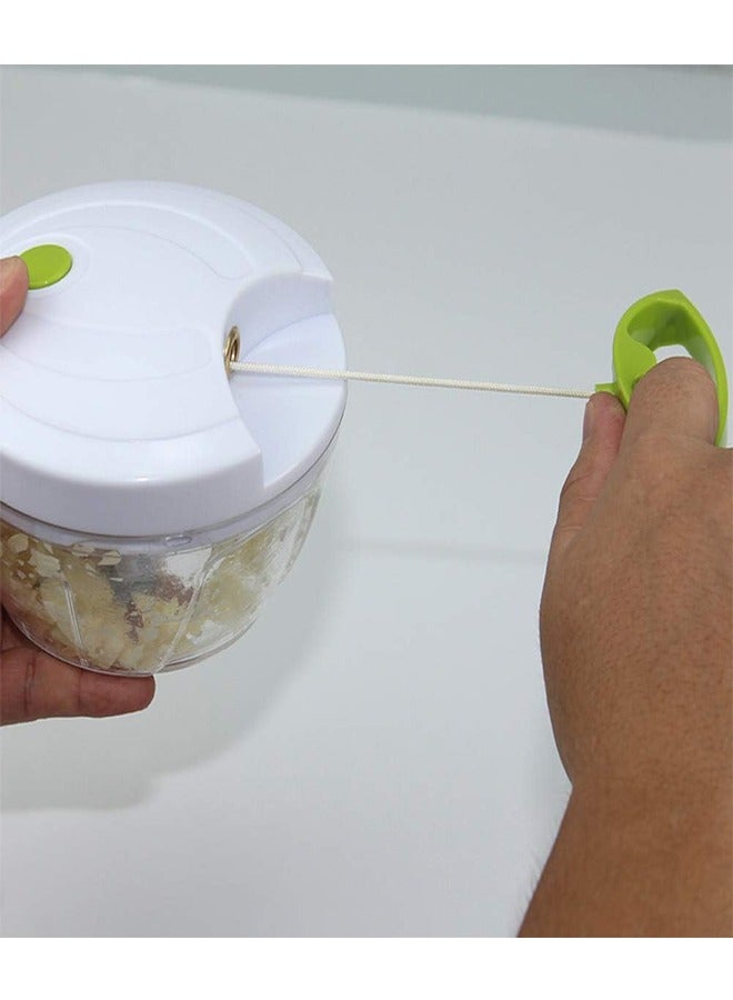 إيه تي إم قطاعة سهلة الدوران، مفرمة يدوية للخضروات والفواكه مع آلية سحب يدوية - Image 3