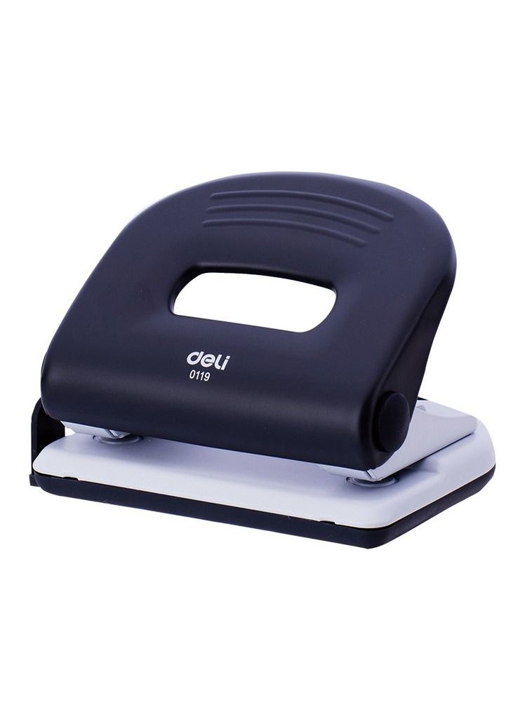 Deli 2-Hole Paper Punch 25 Sheet Capacity Black  - Image 2