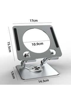 Tablet PC Bracket 360 Degree Rotating Metal Desktop Live Chicken Game Special Radiator Pad Support Frame-Color:Silver【360°Rotation + Game Cooling Bracket] Px01-Applicable Size:4-13 Inches