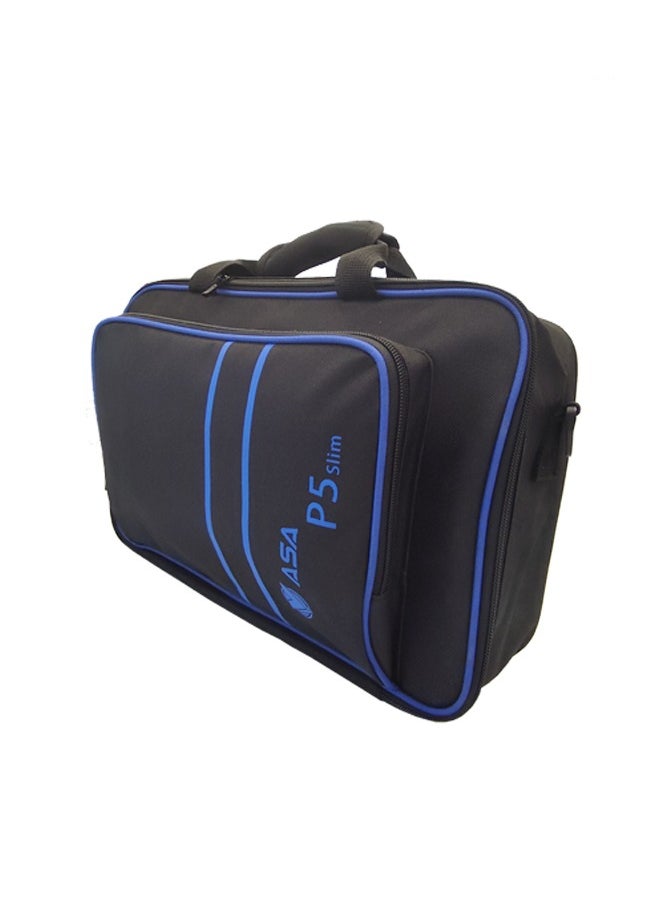 أيه أس أيه حقيبة حمل لجهاز PS5 Slim Edition، حقيبة تخزين مقبض وحدة التحكم في الألعاب، حقيبة حماية، وحدات تحكم، قاعدة وملحقات، مقاومة للصدمات، ومقاومة للماء والخدش  - Image 1