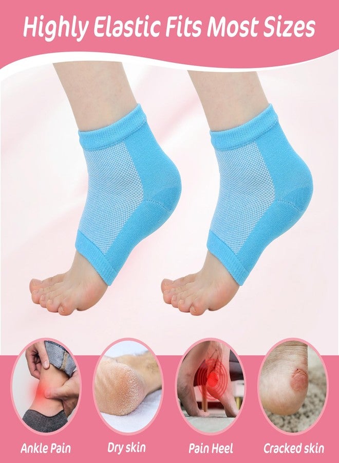 ADLABLD 3Pcs Gel Heel Sports Sock, Moisturizing Heel Socks, Toeless Gel Socks for Kids with Heels Discomfort Severs Plantar Fasciitis Heels Pain - Image 3