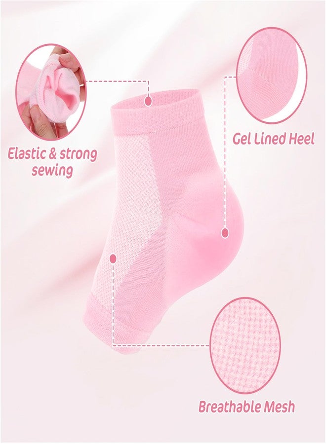 ADLABLD 3Pcs Gel Heel Sports Sock, Moisturizing Heel Socks, Toeless Gel Socks for Kids with Heels Discomfort Severs Plantar Fasciitis Heels Pain - Image 4
