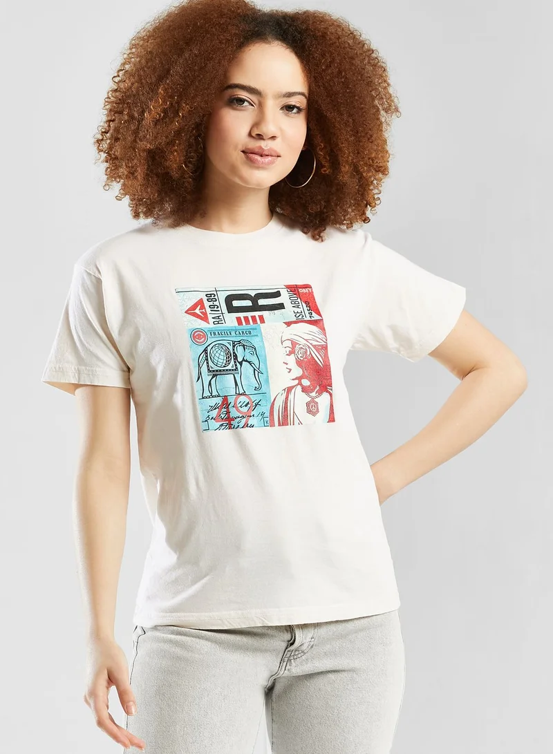 OBEY Fragile Cargo T-Shirt