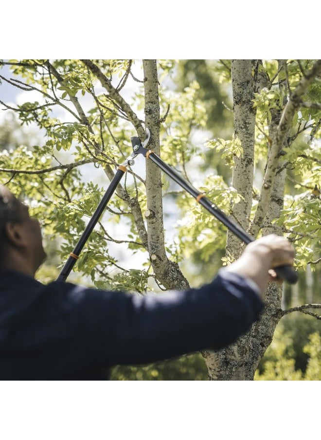 Loppers for Tree Trimming, Heavy Duty, with Extendable Handle (24.5"-37" Range), Sharp Bypass Steel Blade Tree Branch Cutter up to 1.5-Inch Diameter Cut Capacity