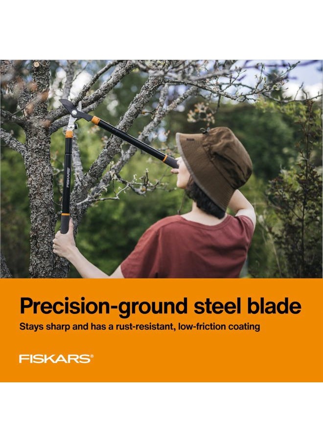 Loppers for Tree Trimming, Heavy Duty, with Extendable Handle (24.5"-37" Range), Sharp Bypass Steel Blade Tree Branch Cutter up to 1.5-Inch Diameter Cut Capacity