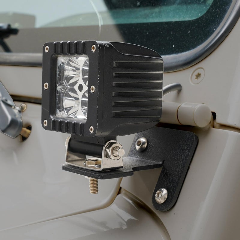 Generic Ritafc Lower Windshield Hinge Light Bracket Mount for Jeep Wrangler TJ YJ 1987-2006 - Image 3