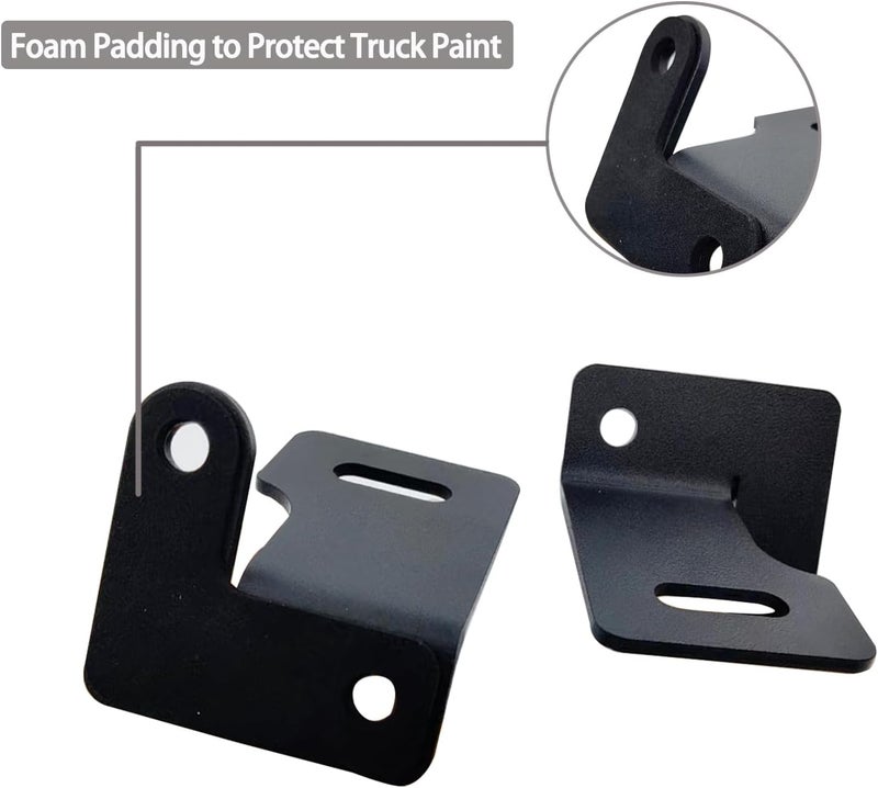 Generic Ritafc Lower Windshield Hinge Light Bracket Mount for Jeep Wrangler TJ YJ 1987-2006 - Image 4
