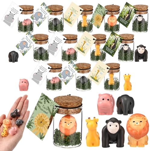 Fumete 35 Set Employee Appreciation Gifts Bulk for Coworkers Staff Thank You Desk Pet Animal Pun Note Card End of Year Student Gifts from Teacher Volunteer Team Graduation Party Favors Grassland - Image 1