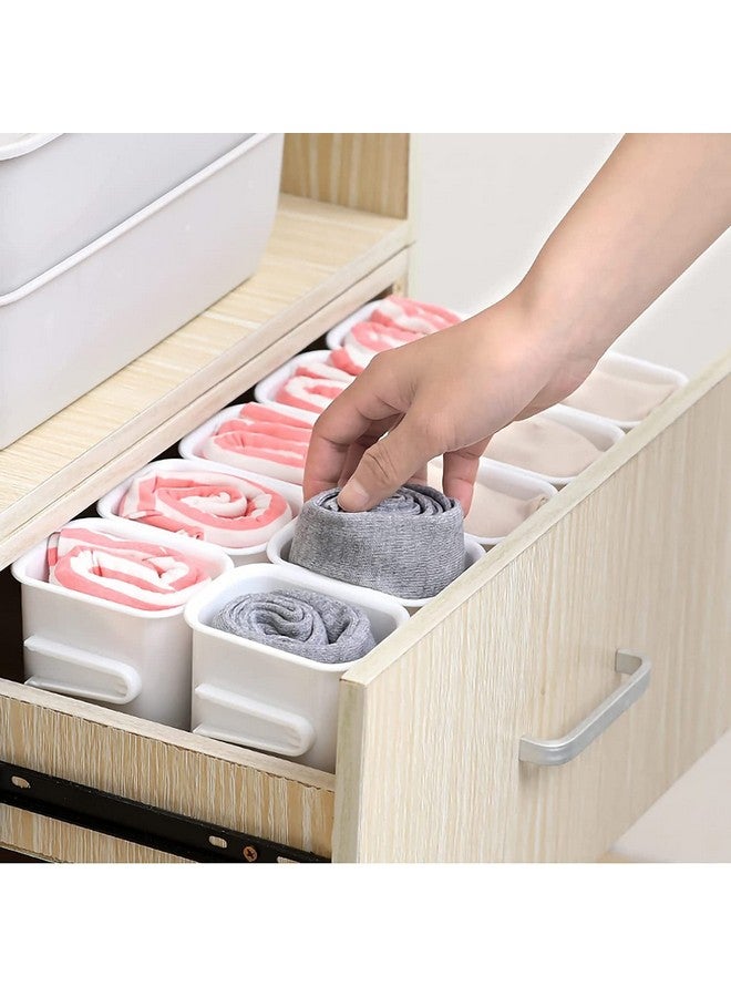 DEVZA Plastic Storage Containers, Detachable Food Refrigerator Organizer (Set of 4 Pcs, 11 x 8 x 5 cm, White) - Image 4