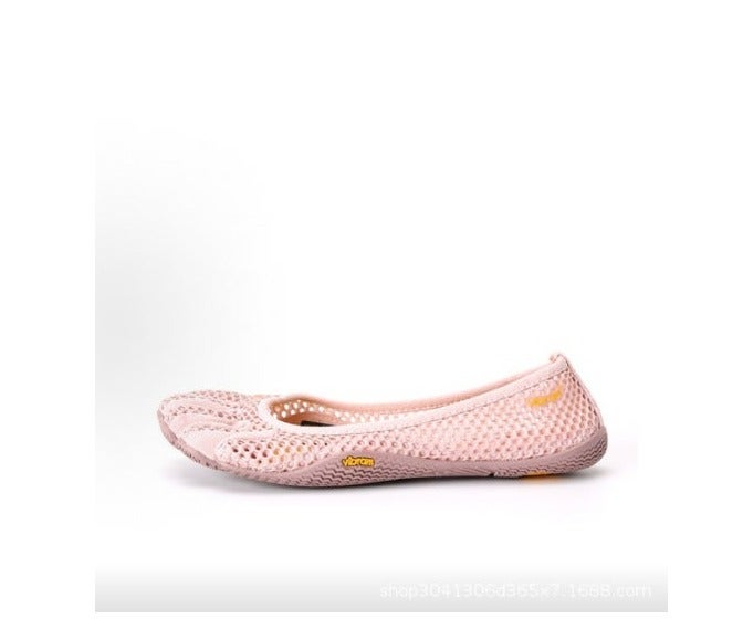 أحذية V-Soul Fivefingers للبيلاتس واليوجا والرقص - جزء علوي من الليكرا القابلة للتنفس، نعل مطاطي غير قابل للانزلاق، للجنسين