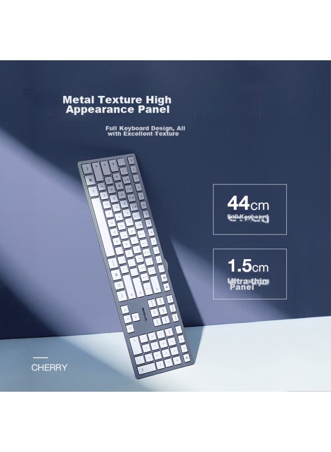 Cherry Dw9100 Wireless Keyboard And Mouse Combo, Bluetooth Dual-mode Keyboard And Mouse, Computer Keyboard, Office Business, Sx Scissor Foot Ultra-thin Keyboard, Rechargeable Black - Image 1