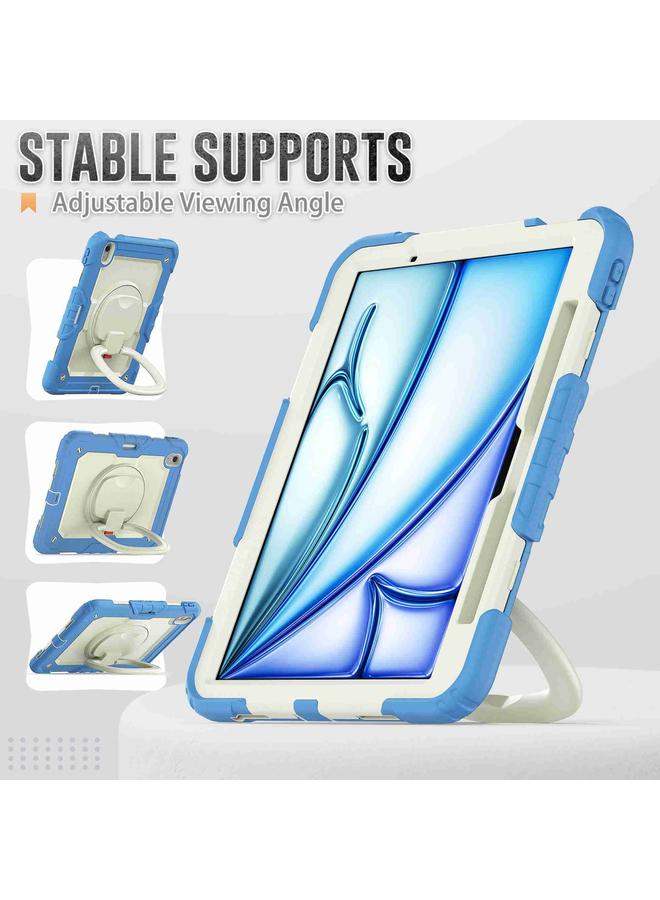 Zaboon Case For iPad Air 11 2025 / 2024 Handle Silicone Hydric PC Tablet Case with Shoulder Strap - Image 5