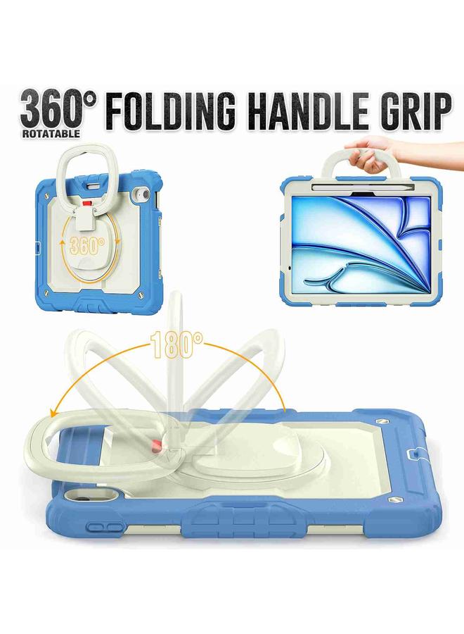 Zaboon Case For iPad Air 11 2025 / 2024 Handle Silicone Hydric PC Tablet Case with Shoulder Strap - Image 3