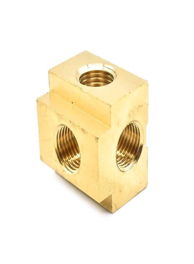 Interstate Pneumatics CPT44-5 Five-Way Brass Compressor Fitting 1/4 Inch FPT (5) - Image 3