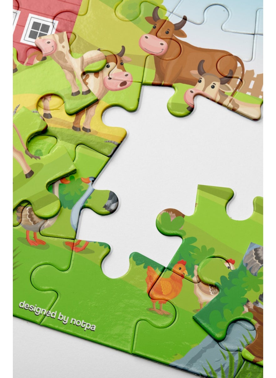 KutuTR Notpa Educational and Tutorial Wooden Colored Puzzle Set of 4 for Children 3  - Image 5
