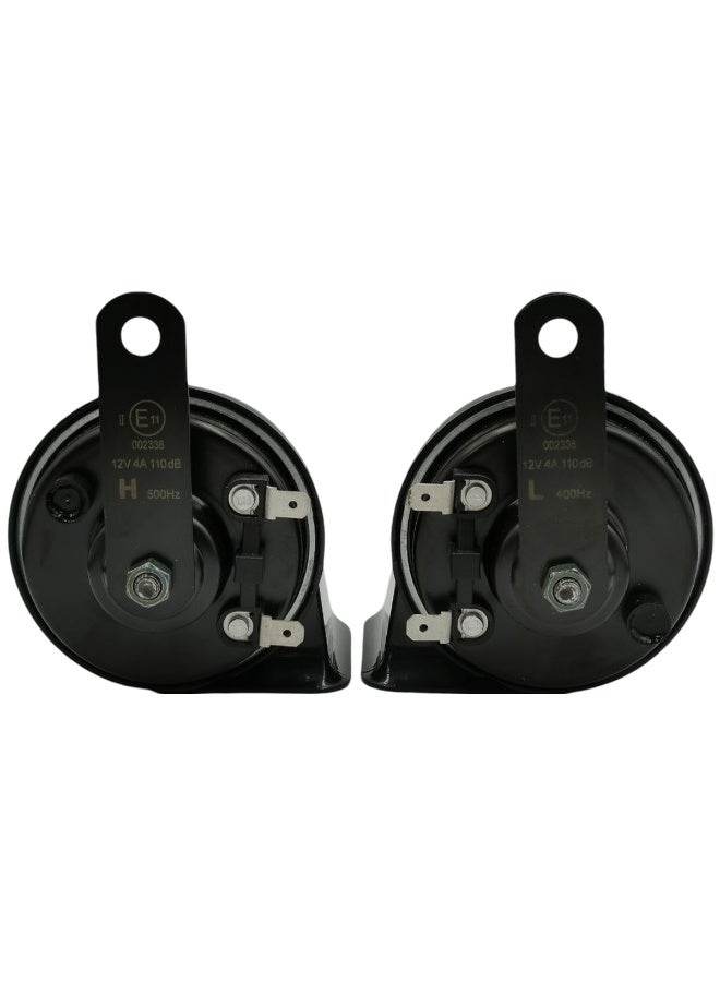 Dual Tone Car Horn Set 12V 110dB 400Hz 500Hz ODL162 Compact Plus Loud Clear Sound Twin Tone Horn for Cars Bikes Trucks Universal Replacement - Image 2