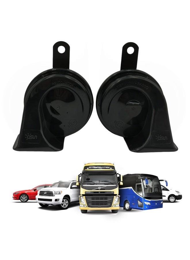 Dual Tone Car Horn Set 12V 110dB 400Hz 500Hz ODL162 Compact Plus Loud Clear Sound Twin Tone Horn for Cars Bikes Trucks Universal Replacement - Image 3