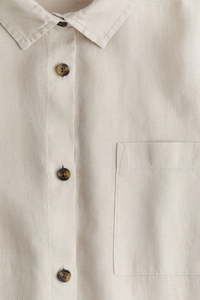 اتش اند ام Washed linen nightshirt