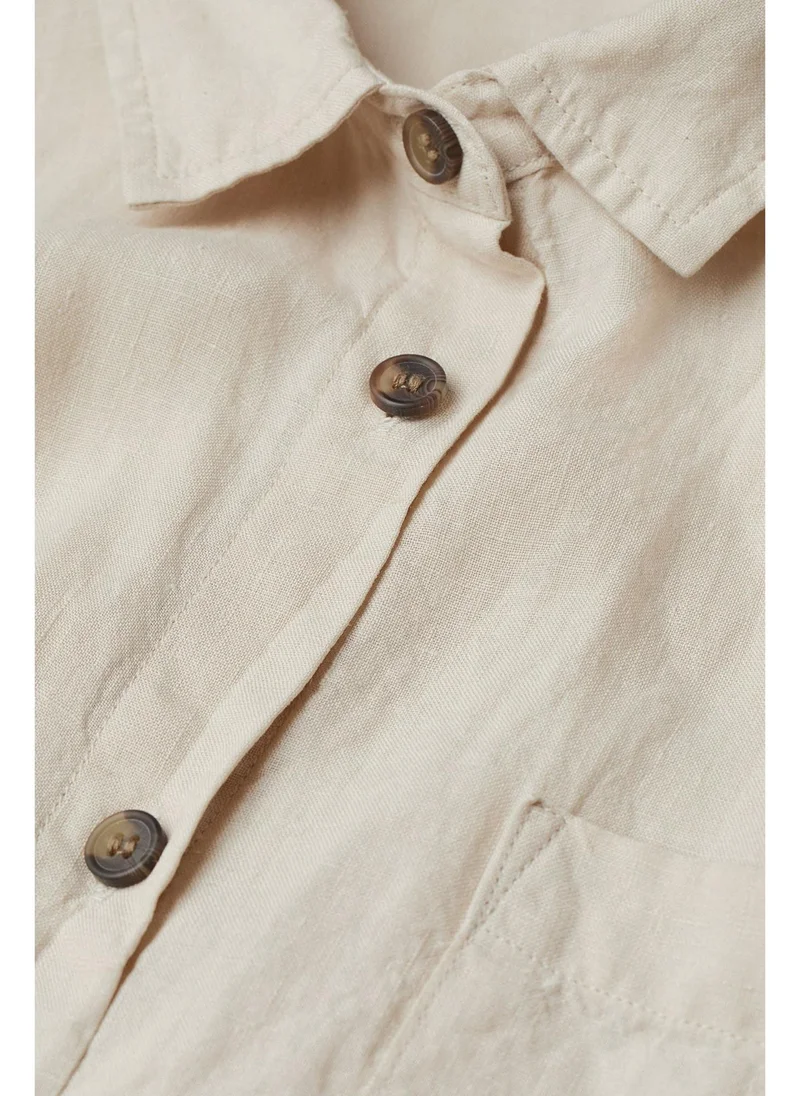 H&M Washed linen nightshirt