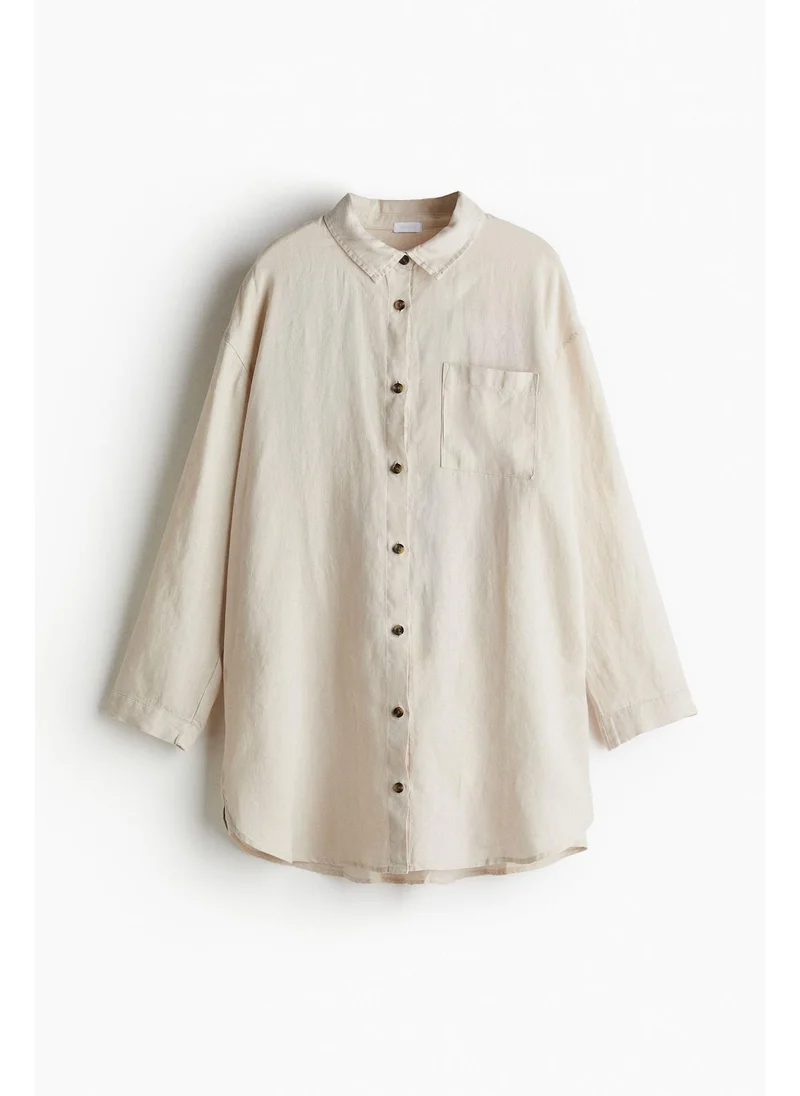 H&M Washed linen nightshirt